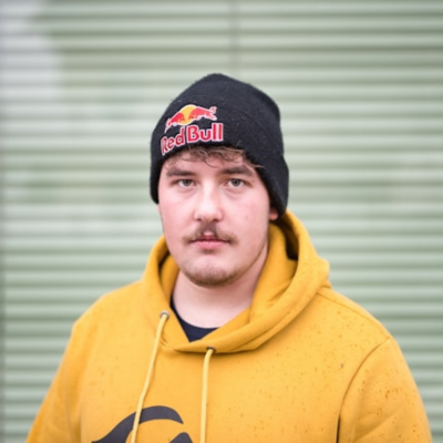 man in yellow hoodie