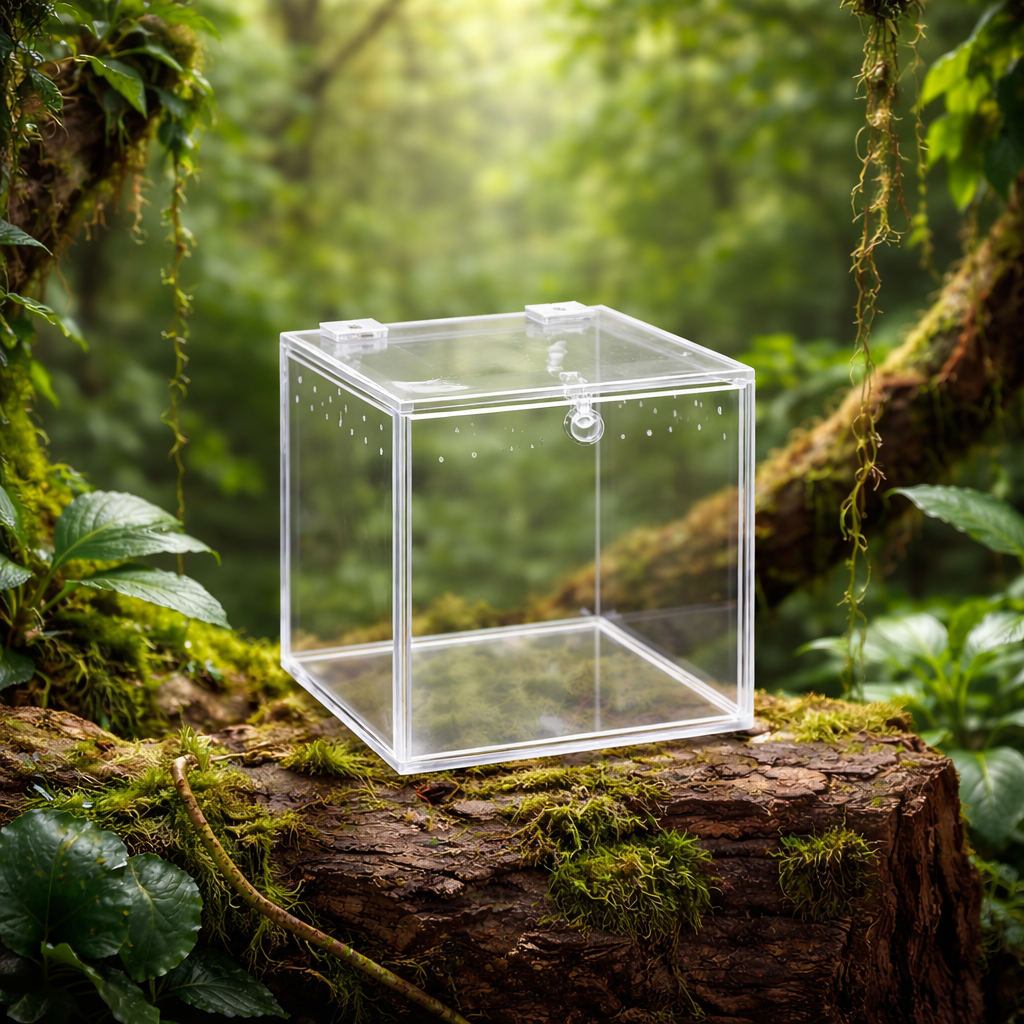 clear acrylic cube